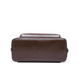 Judit™ - Strukturált bőr hátizsák dupla cipzárral