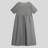 Csilla™  - Csíkos midi ruha gombokkal