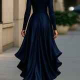 Stella™ - Szatén fodros aszimmetrikus ruha