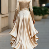 Stella™ - Szatén fodros aszimmetrikus ruha