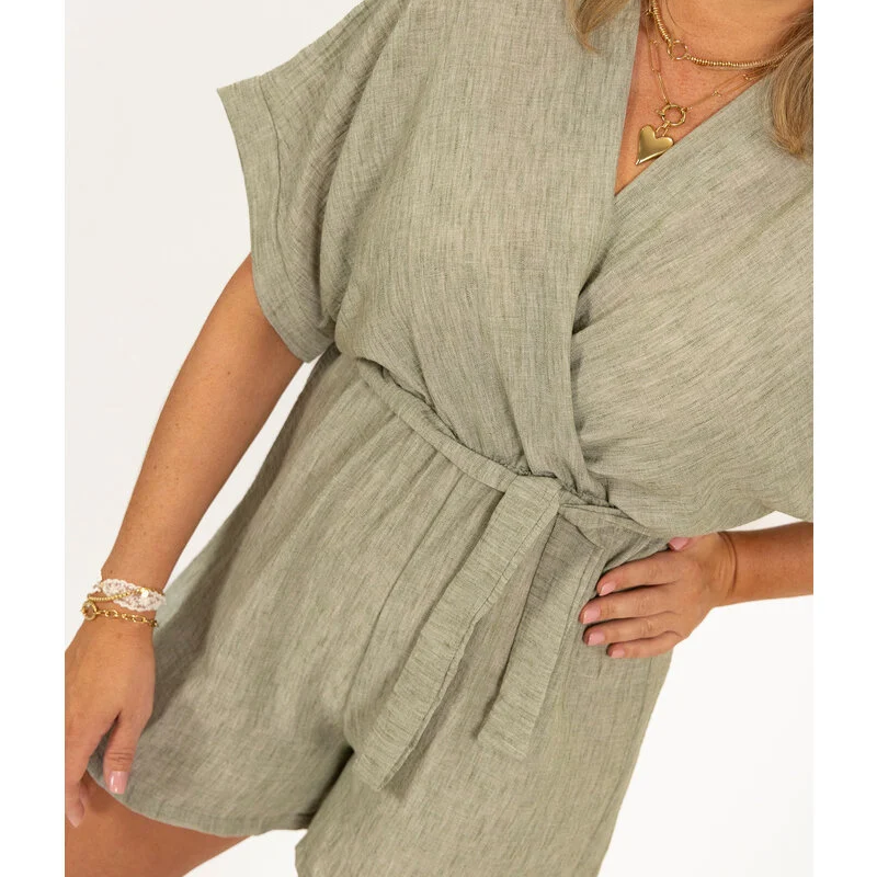 Irén™ - Kimonó stílusú rövidnadrágos overál