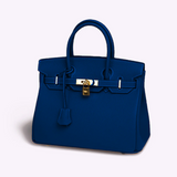 Dorottya™ - Strukturált bőr táska lakattal és arany zárral