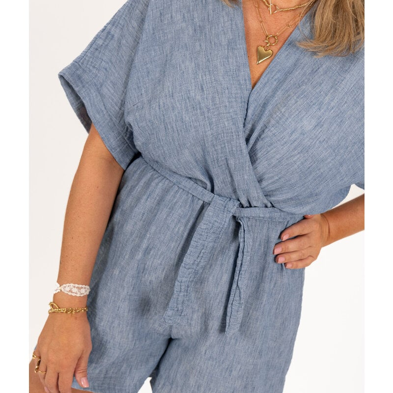 Irén™ - Kimonó stílusú rövidnadrágos overál