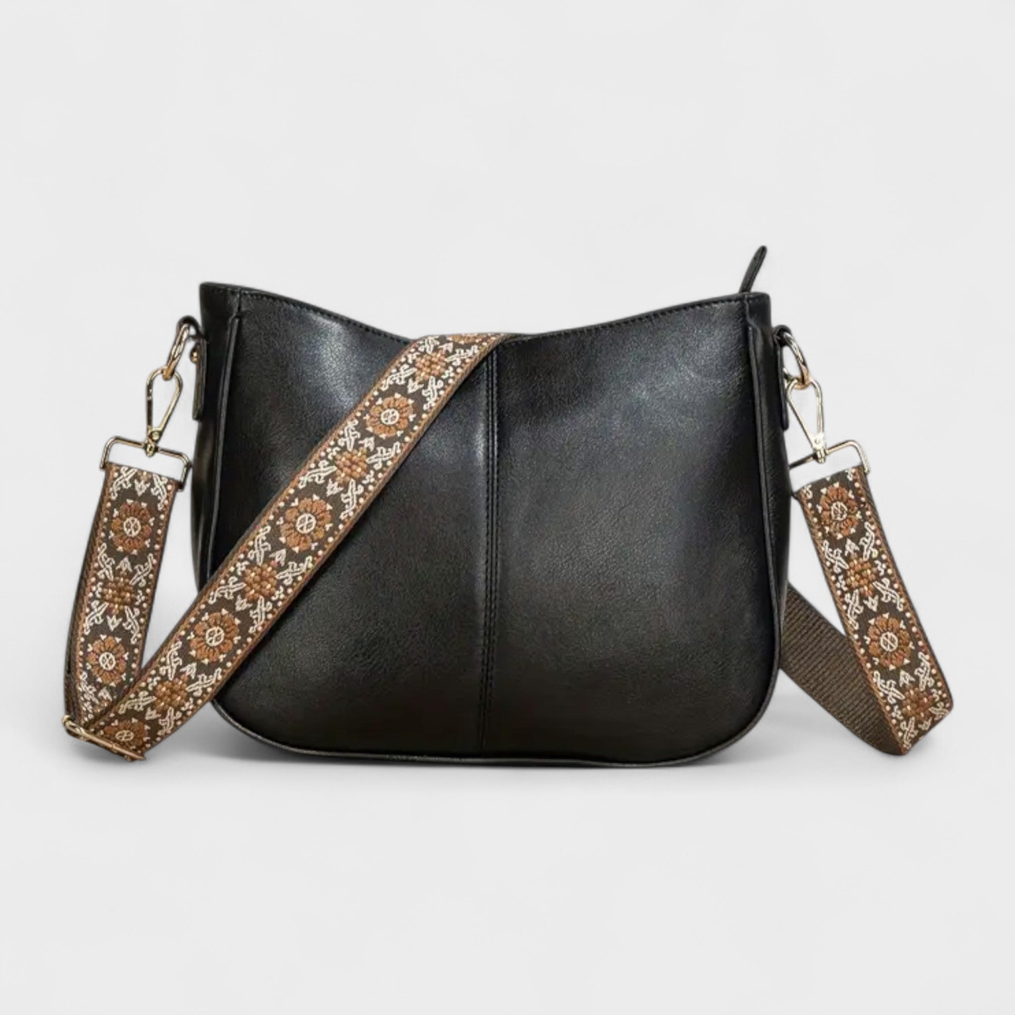 Henrietta™ - Hímzett pántos hobo táska