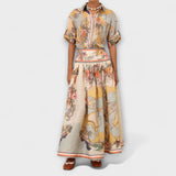 Borbála™ - Virágmintás maxi szoknya