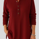Eszti™ - Gombos tunika hosszú ujjú