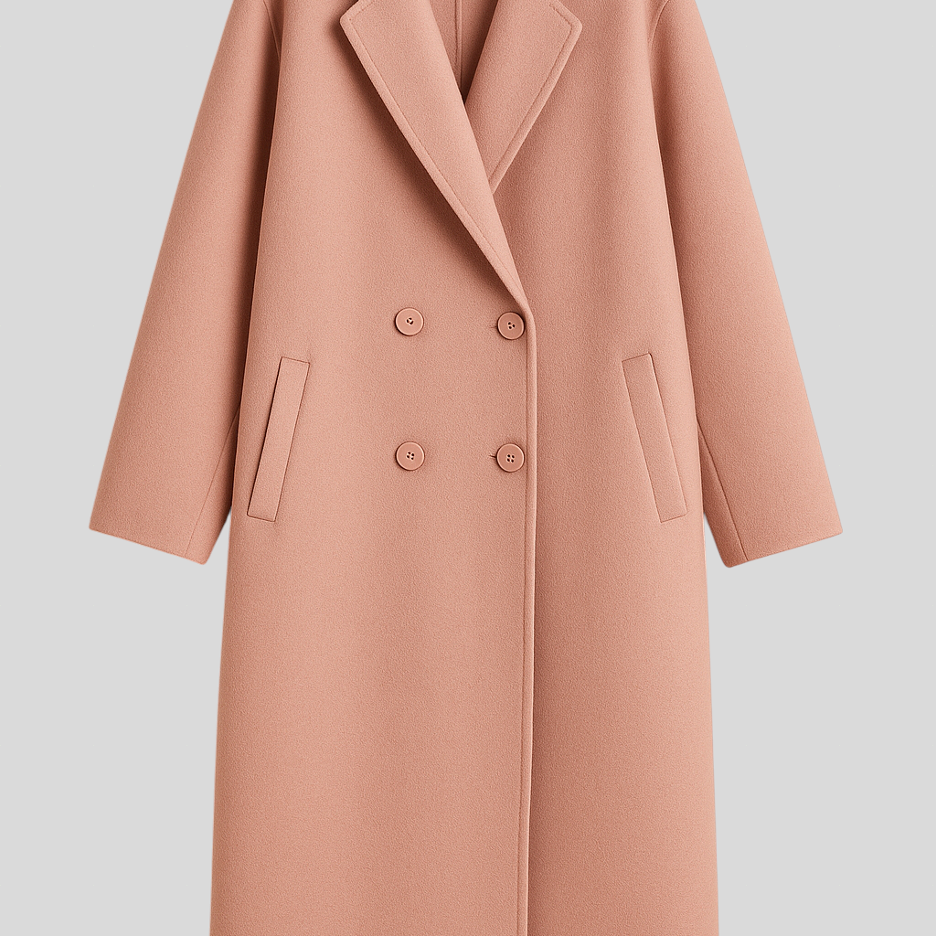 Borbála™ - Hosszú dupla gombos kabát