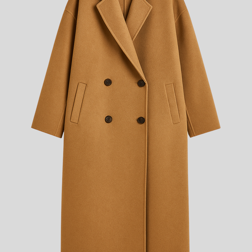 Borbála™ - Hosszú dupla gombos kabát