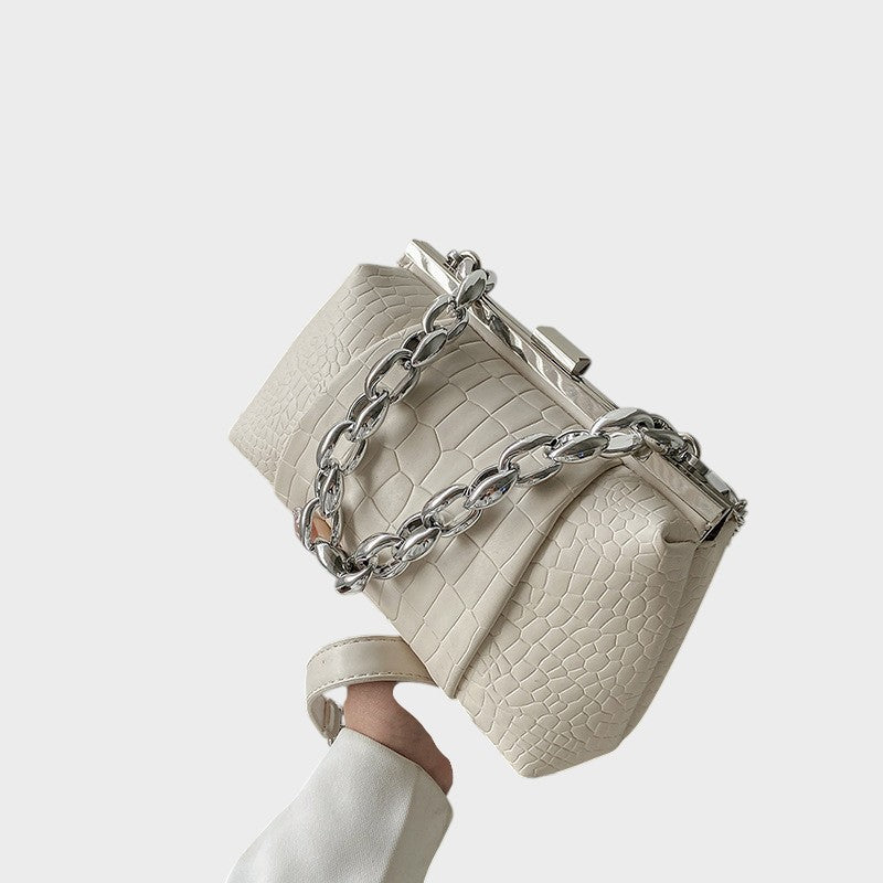 Lánc™ - Krokodilmintás frame clutch láncpánttal