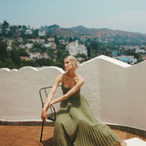 Zöldike™ - Elegáns ráncos ruha