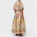 Borbála™ - Virágmintás maxi szoknya