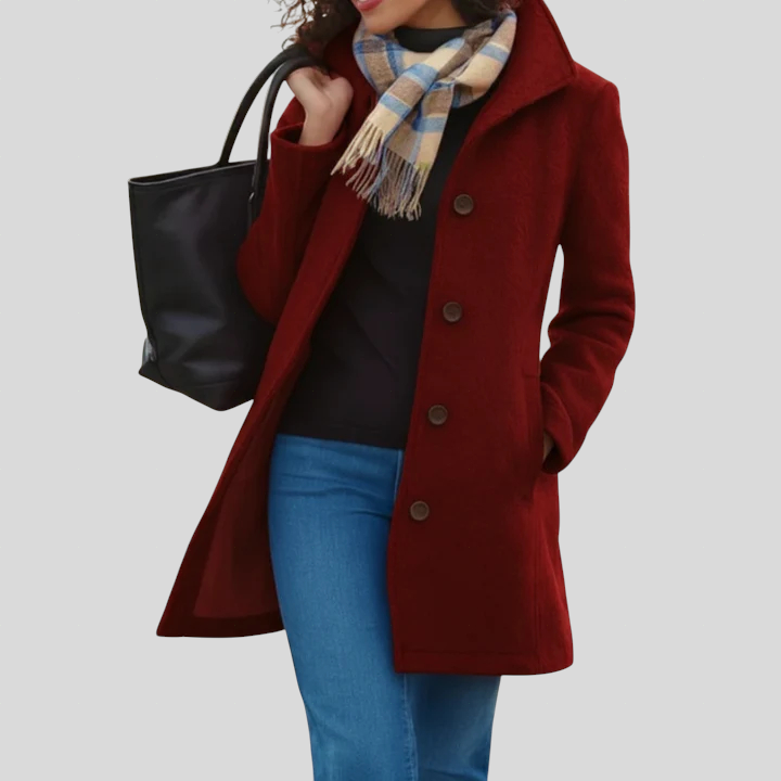 Zöldike™ - Klasszikus gyapjú kabát