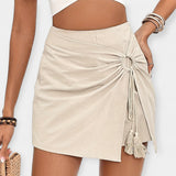 Cintia™ - Csomós drapírozott skort