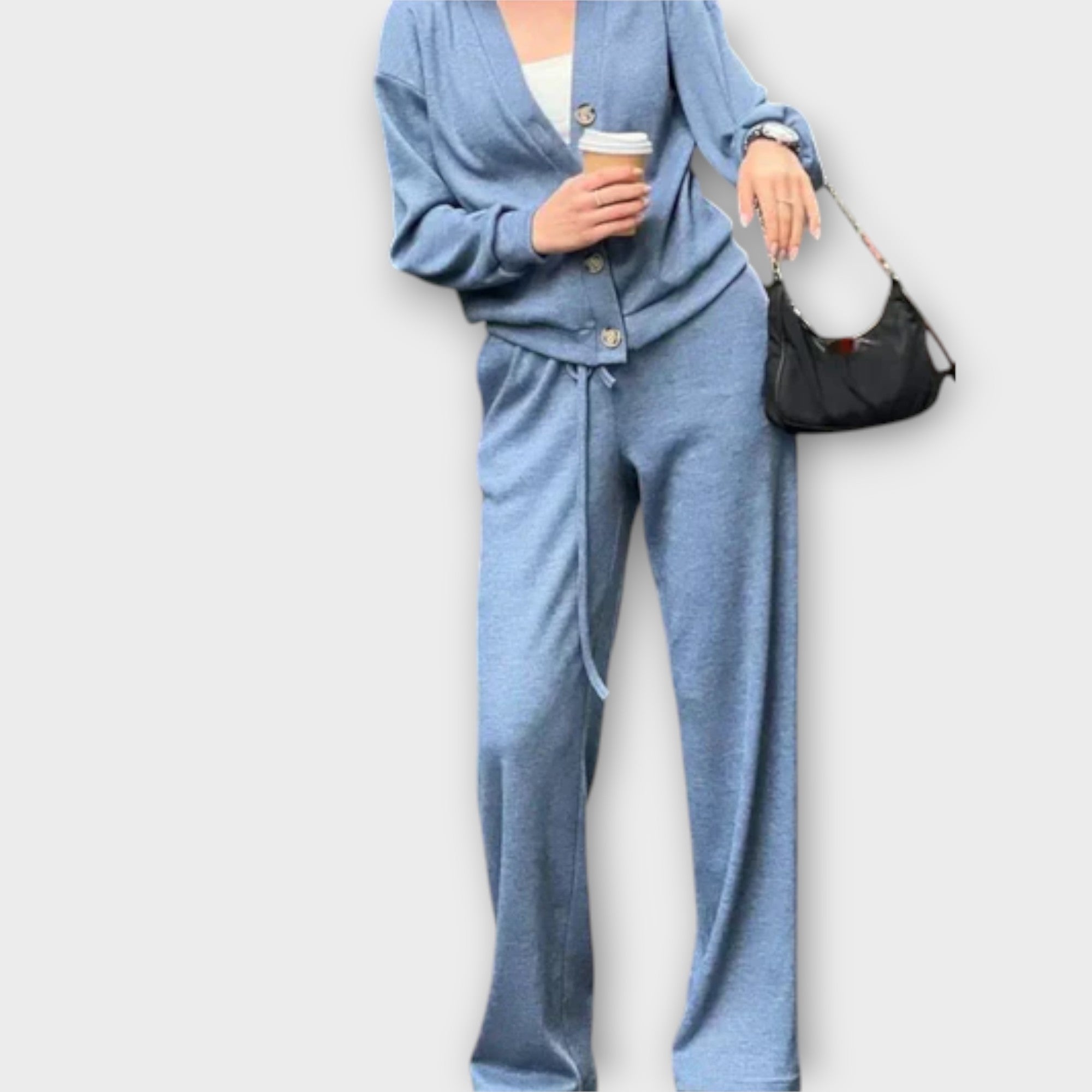 Szilvia™ - Kardigán és nadrág szett