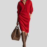 Boglárka™ - Bordázott kötött ruha