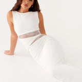 Orsolyka™ - Csipke betétes maxi ruha