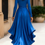 Stella™ - Szatén fodros aszimmetrikus ruha