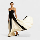 Kontraszta™  – Color block maxi gála ruha