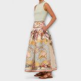 Borbála™ - Virágmintás maxi szoknya