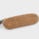 Ildikó™ - Fonott szalma táska zebramintás pánttal