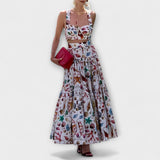 Dorina™ - Kagylómintás crop top és maxi szoknya szett