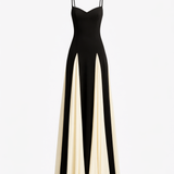 Kontraszta™  – Color block maxi gála ruha