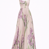 Risz™ - Virágmintás pliszírozott maxi ruha