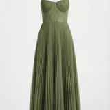 Zöldike™ - Elegáns ráncos ruha