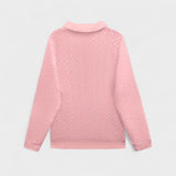 Elza™ - Cipzáras fonott mintás pulóver