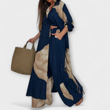 Lóra™ - Botanikus Mintás Ing és Nadrág Szett