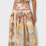 Borbála™ - Virágmintás maxi szoknya