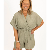 Irén™ - Kimonó stílusú rövidnadrágos overál