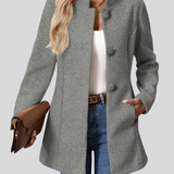 Katalin™ - Hosszított álló gallér kabát