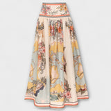 Borbála™ - Virágmintás maxi szoknya
