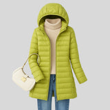 Debora™ - Hosszú, Bélelt Puffos Kabát Kapucnival