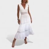 Csilla™  - Csipkés betétes alkalmi ruha