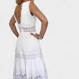 Csilla™  - Csipkés betétes alkalmi ruha