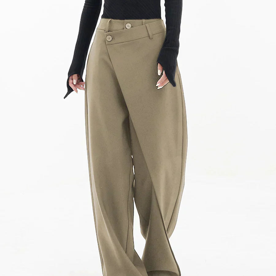 Adrienn™ - Aszimmetrikus széles szárú nadrág