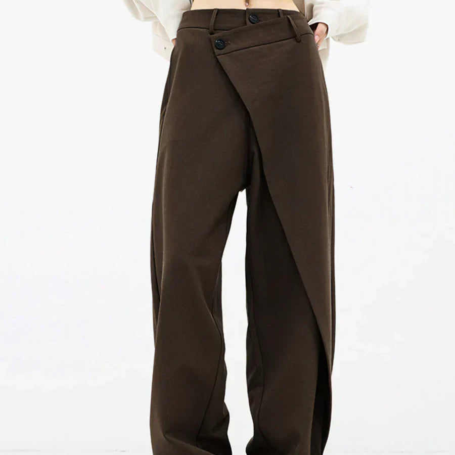 Adrienn™ - Aszimmetrikus széles szárú nadrág