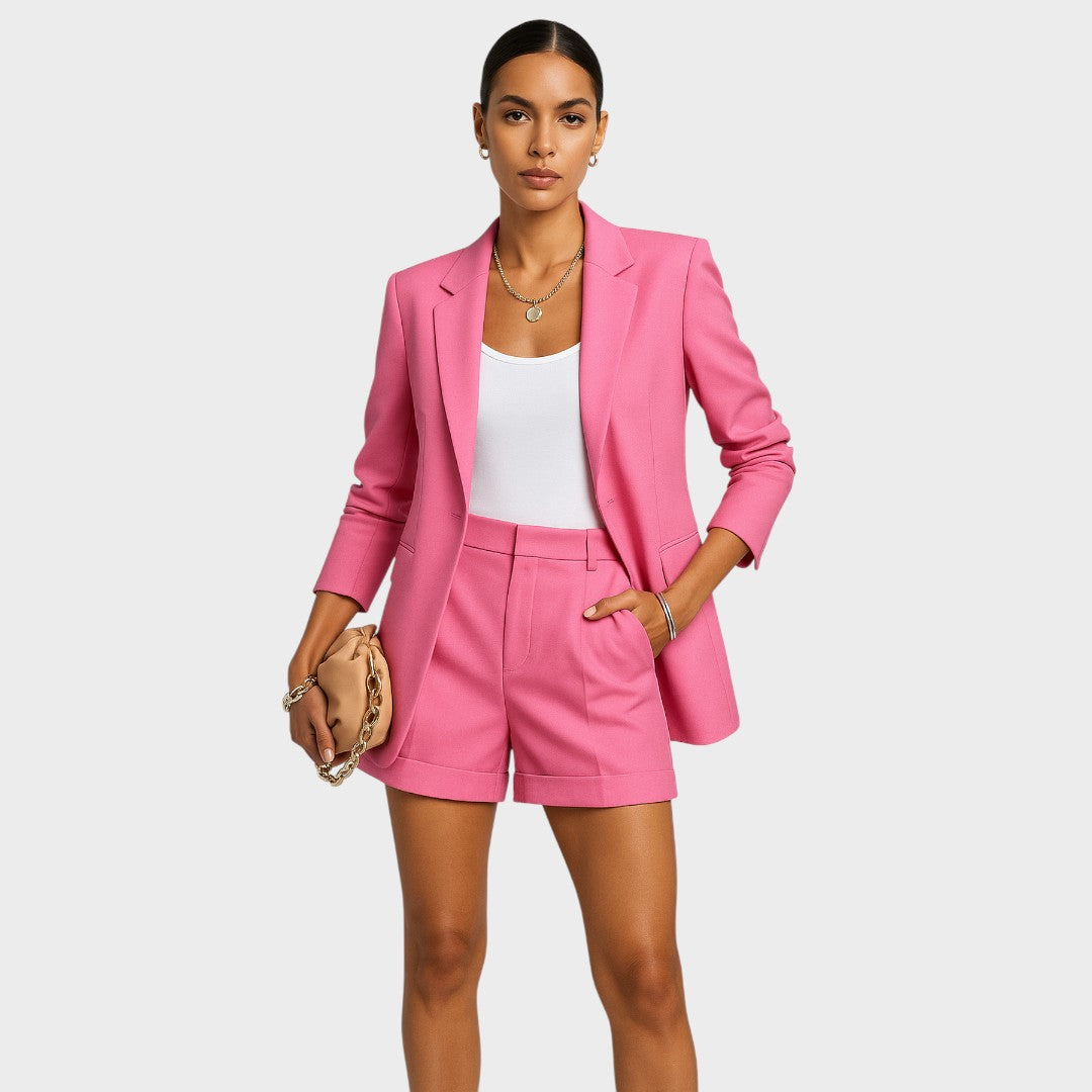 Valéria™ - Strukturált blézer és short szett