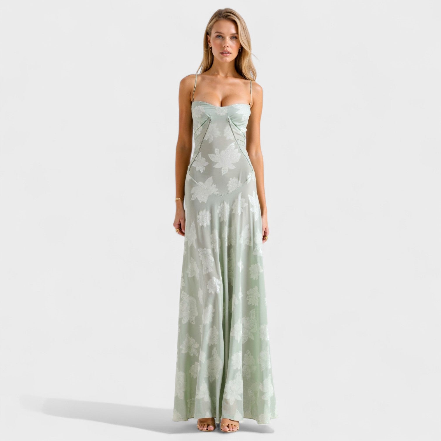 Szabina™ - Elegáns ruha vékony pántokkal