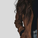 Barna™ - Bőr hatású trench kabát