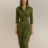 Ildikó™ - Ing ruha drapírozott részlettel