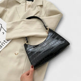 Zöld™ - Krokodilmintás baguette táska