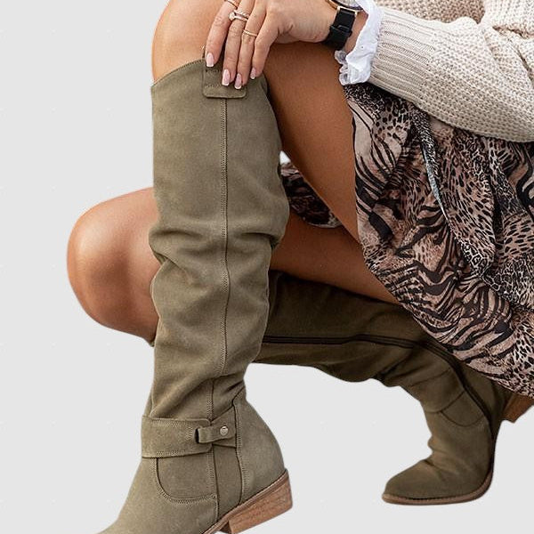 Mónika™ - Kényelmes és meleg velúr csizma