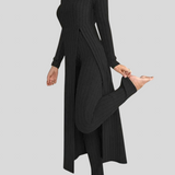 Gabriella™ - Bordázott hosszú kezeslábas