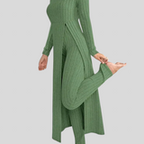 Gabriella™ - Bordázott hosszú kezeslábas