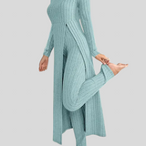 Gabriella™ - Bordázott hosszú kezeslábas