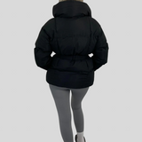 Ágnes™ - Oversized steppelt kabát övvel