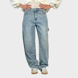 Cecília™ - Strasszos wide leg farmer